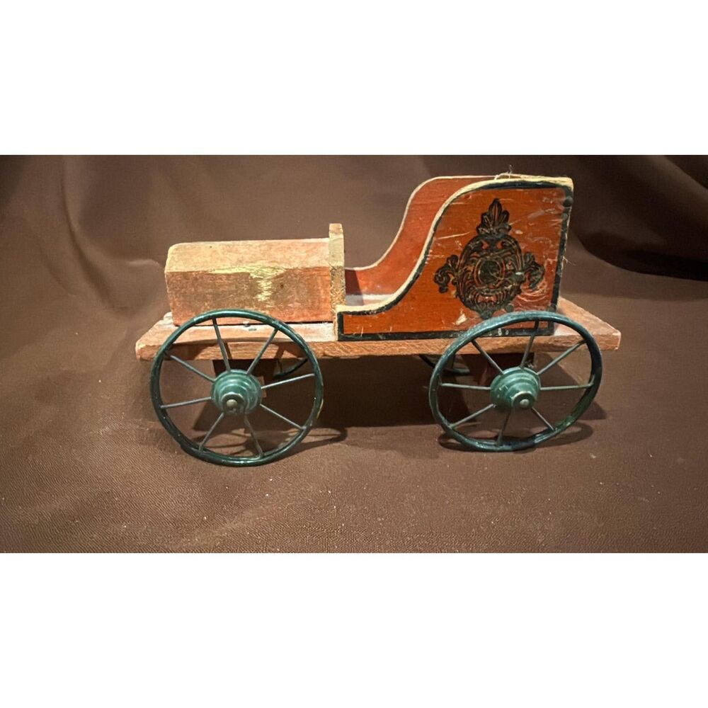 Antique  wooden carriage  Originally used as a store Display